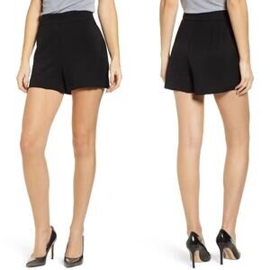Leith Black High‎ Waisted Pull On Shorts